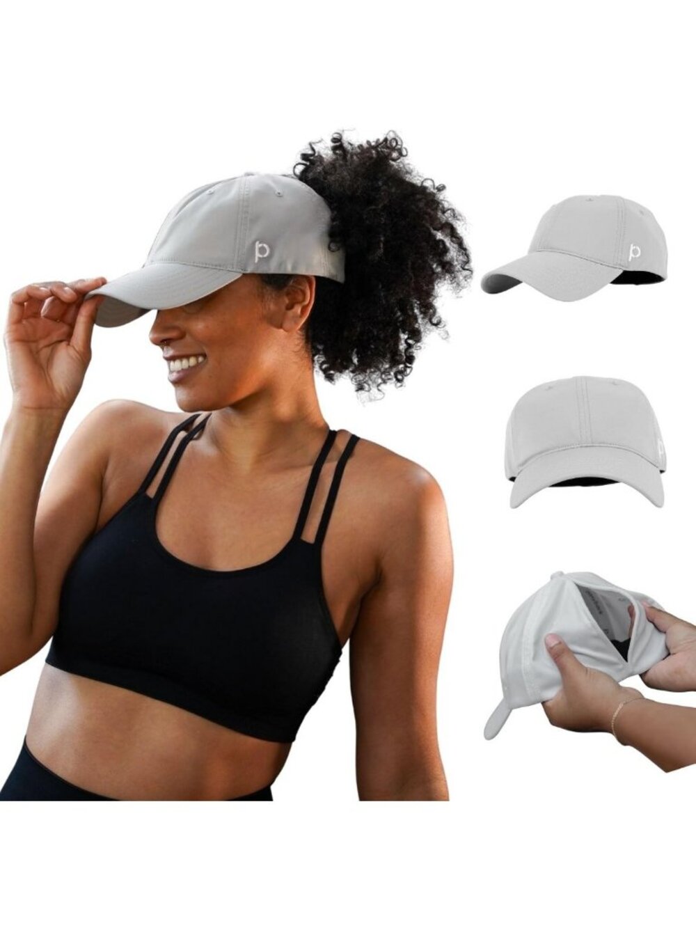Sporty Women's Baseball Cap with Magnetic Closure for Ponytail Style & Comfort